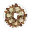 28" Fall Wreath with Hydrangeas and Burlap Bows