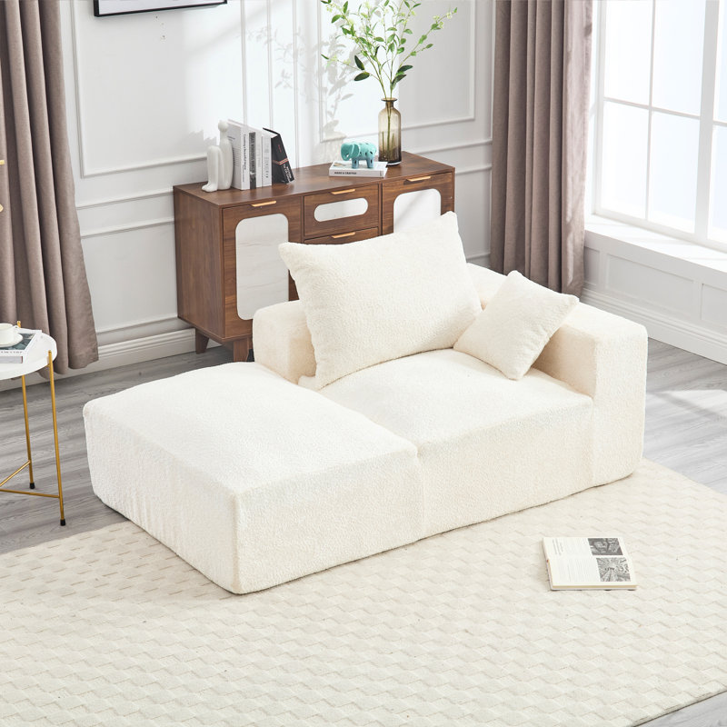 Canapé en mousse à mémoire de forme avec chenille et confort - idéal pour le salon, la chambre à coucher, un appartement, le bureau à domicile, les couches de tissu améliorées à déballage rapide sans tracas d'installation