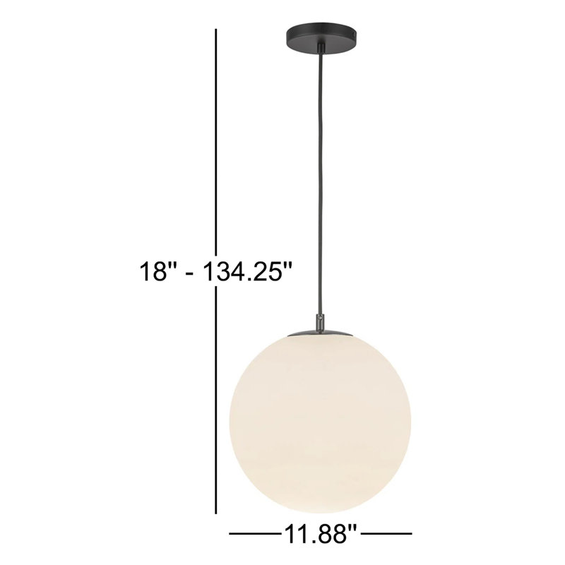 Marco 12-In (196-In Wire) Pendant, 134.25" H x 11.88" W x 11.88" D