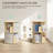Rotating Bookshelf Tower, Solid Wood Rotating Bookshelf, 2 Tier Spinning Bookshelf With 2 Drawers, 360 Display Revolving Bookcase For Kids&adults, Round Corner Book Shelf For Bedroom, Living Room-1225186037