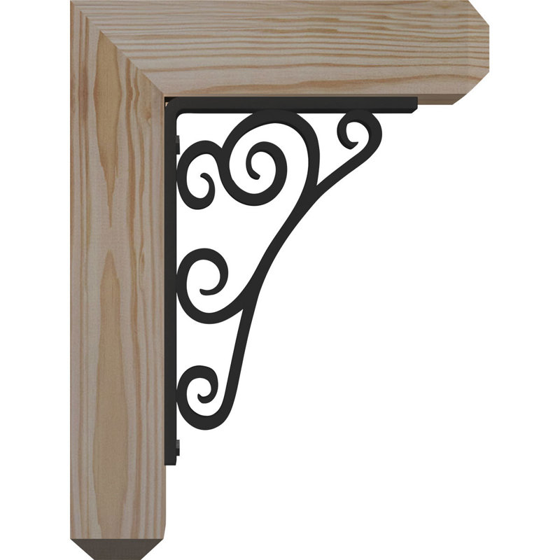Support triple Ironcrest de 2 po d'épaisseur Tristan, H 18 po x P 15 1/2 po, Sapin de Douglas l 3 1/2 po x T 4 po (lisse)