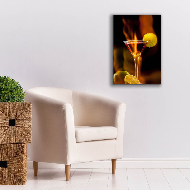 Art mural sur toile Latitude Run® «Flamming Dr» par Epic Portfolio, H 26 po x l 18 po x P 0,75 po