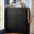 Modern Elegant Narrow Black Shoe Cabinet, 6 Flip Drawers, Adjustable Shelf, 3 Hooks, Space Saving For Entryway Storage Cream Style Build,