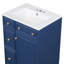 Armoire de meuble-lavabo 24 po avec lavabo en céramique-1332155011