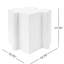 3 tables d'appoint, emboîtables, capacité de 200 lb, intérieur et extérieur, blanc noir-156896094