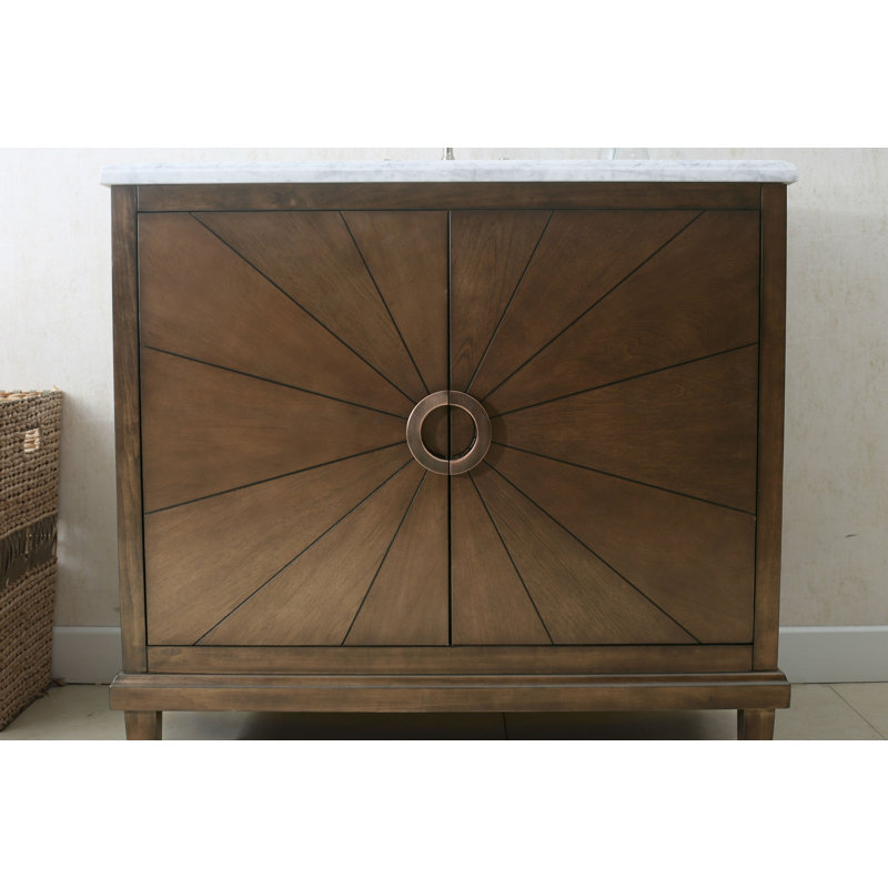 37'' Single Bathroom Vanity with Stone Top