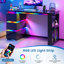 MDF Computer Desk with Built-In Electrical Outlet-497719378