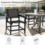 Chaises de patio en PEHD toutes saisons avec finition texturée en bois, tissu textilène confortable de première qualité-586758294