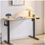 Bureau électrique debout, bureau à hauteur ajustable, bureau assis-debout 24 po x 48 po, plateau en acajou / bois naturel-1145626407