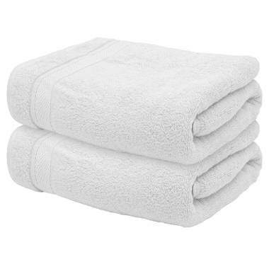 MoNiBloom 15pcs Bath Towel Set, 100% Cotton, Oversized Bath Sheet, 2 Bath Towels, 2 Hand Towels and 10 Washcloths for Bathroom, Machine Washable, Gray