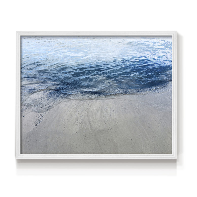 Aegean Blue Water - Reproduction encadrée - Restickable, Blanc, H 16 po x l 20 po