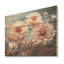 Délicat champ de fleurs délirantes - Art mural en bois sur bois de pin naturel-101402144