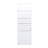 White Fold-out Desk With Storage Shelf And Drawer - Ideal For Home Office Decoration Convertible Cabinet Functional Use
