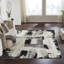 Atelier Inkstroke Ivory Black Wool Hand Loomed Area Rug-757084280