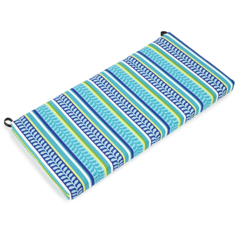 Coussin de banc d’intérieur/d’extérieur pike, H 3,5 po x l 45 po x p 19 po