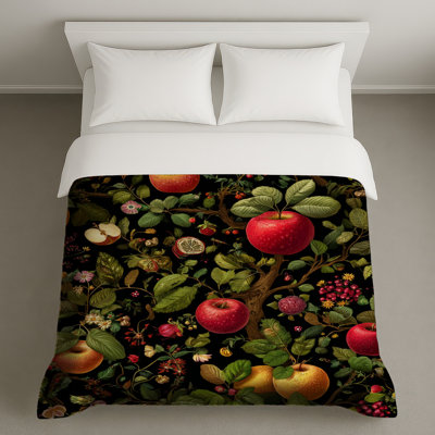 Housse de couette à motif floral Apples Bedding