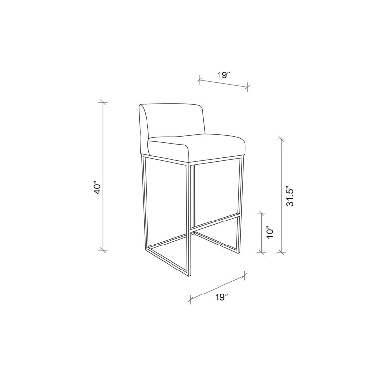 Zebra Hide Bar Stool