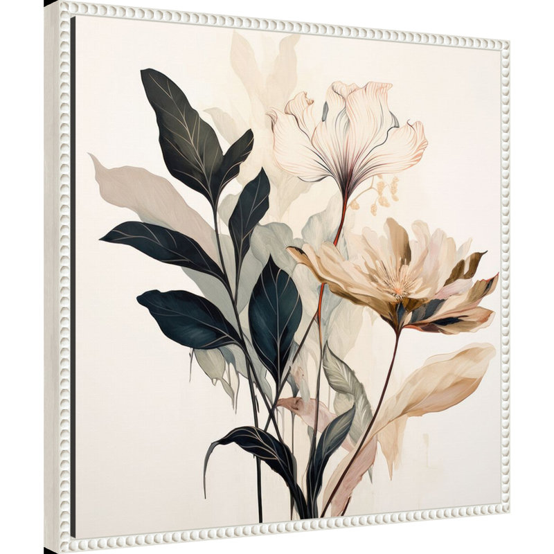"Whimsical Blossoms II" par Lazar studio, reproduction d'art sur toile encadrée, H 22 po x l 22 po