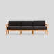 Haven 89.5'' Teak Outdoor Sofa with Sunbrella Cushions
