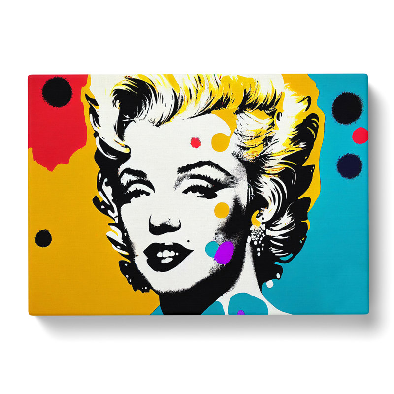 Pop Art Marilyn Monroe Vol.1 Abstract - Wrapped Canvas, 40cm H x 60cm W x 3cm D