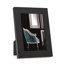Black Embossed Picture Frame with Mat