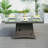 Carnforth Square Aluminum Propane Smokeless Fire Pit Table