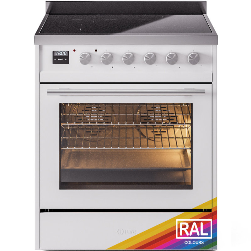 ILVE Professional Plus II 30 in Induction Range, Ral Classic/Stainless Steel