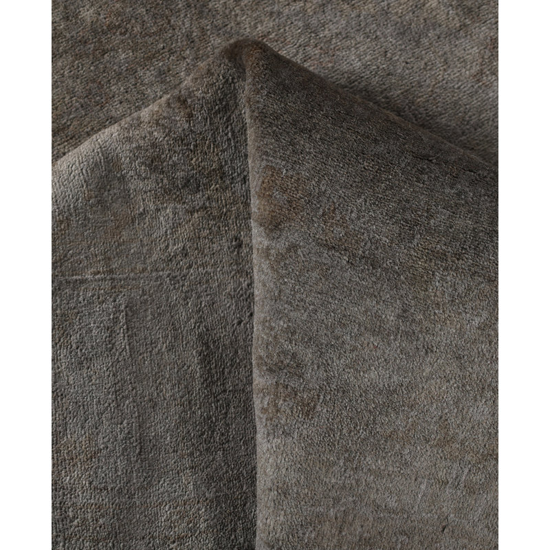 Overdyed Hand-Knotted Wool Modern-Contemporary Brown Area Rug 3' 1" x 5' 0"