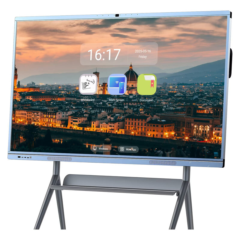 JYXCN 65" Smart Board 4K Pro Touch Interactive Wireless Presentation Screen QR Sharing for Classroom Office(Include Wall Mount)