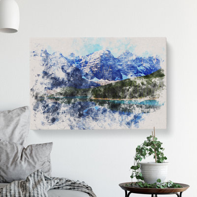 Mountain In Banff Park Canada - Wrapped Canvas Painting