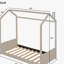 Lit simple en bois et velours, beige-300182086-300182080