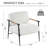 Dajauna 27.75'' Wide Modern Metal Frame Chenille Accent Armchair-1893082735