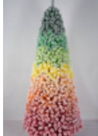 Arbre de Noël artificiel à charnière pastel