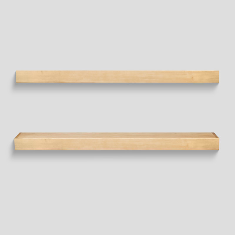 Kitchen Floating Shelf - Farmhouse, 72, Natural