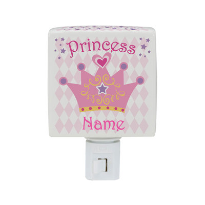Veilleuse princesse avec nom personnalisé imprimé