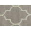 Tapis gris en laine touffeté à la main Trellis