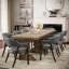 LUMERA Collection Set of 3 Mid-Century Modern Dining Chairs, Upholstered Faux Leather, Solid Wood Frame, Comfortable Kitchen & Dining Room Seating Grey-103180787