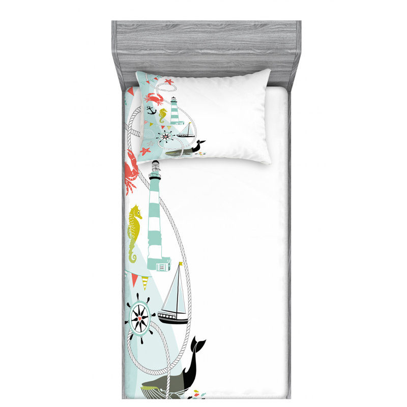 Microfiber Sheet Set, Twin XL Sheet Set with Fitted Sheet