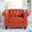 Fauteuil d'appoint capitonné et rembourré pour le salon-133994606-133994612