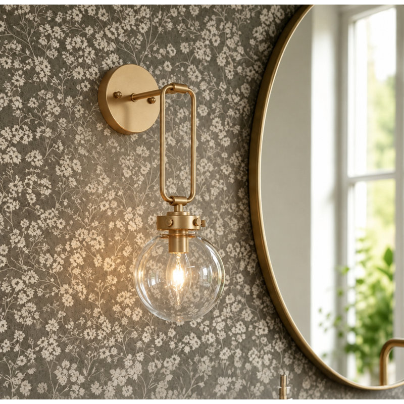 Alec Dimmable Armed Sconce, Bronze