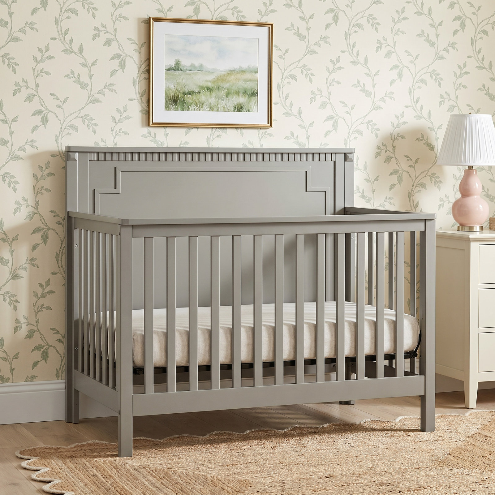 Armandale 2 -in-1 Convertible Crib, Gray