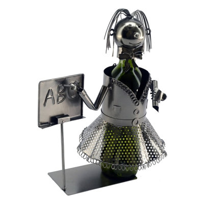 Tabletop Wine Bottle Rack in Silver