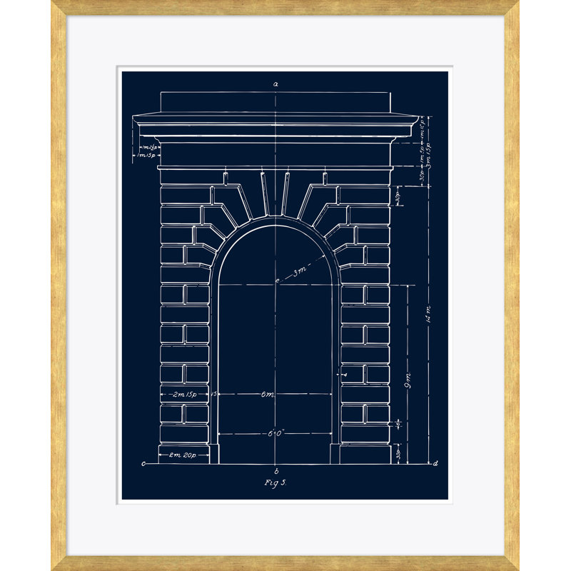 «Blue Arch Figure 5» par David Phoenix - cadre photo, impression sur papier