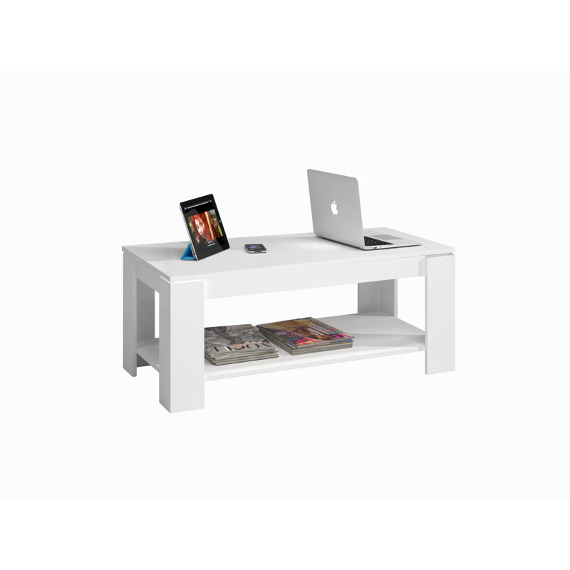 Tillary Lift Top Four Leg Coffee Table with Storage