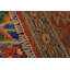 Tapis rouge / orange / vert en laine noué à la main de style sud-ouest Laudalino 5 pi 8 po x 8 pi