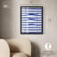 Décoration de bord de mer à trois poissons bleus par Art Remedy, cadre noir, 20 x 24-1352282950-1352282949
