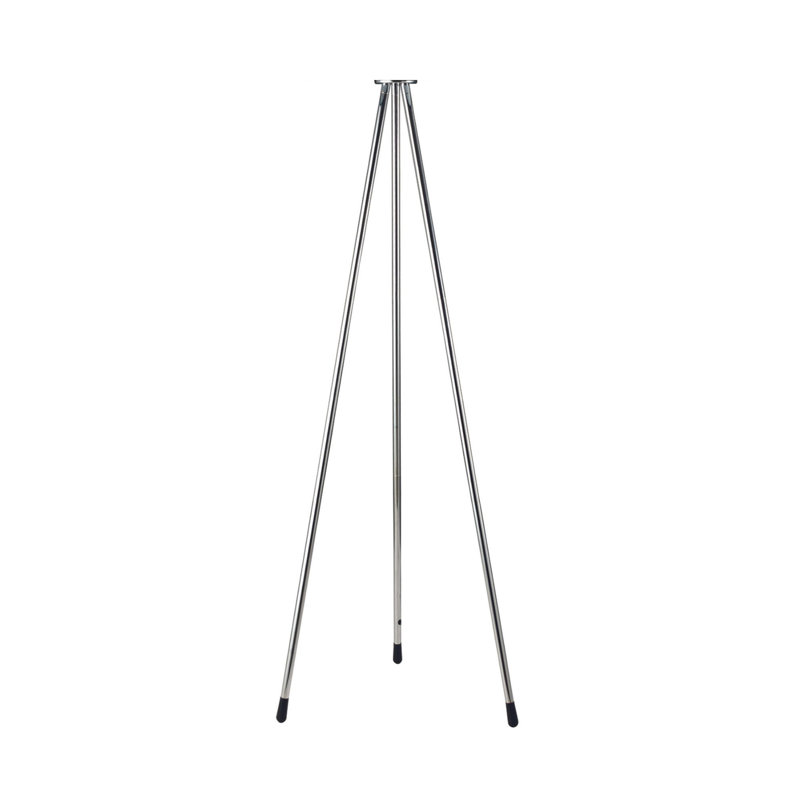 Contemporary Black Metal Floor Lamp with Tripod Base, 59" Tall
