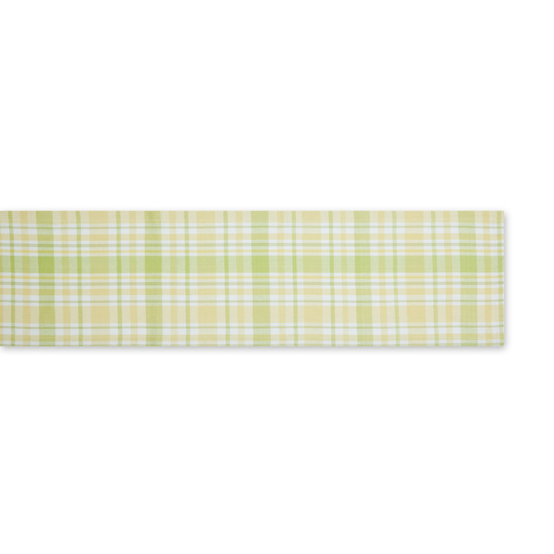 Chemin de table LEMON BLISS PLAID 14X72, L 72 po x l 14 po