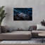 Blue Ice Cavern Explorer Dramatic Abstract Contemporary Landscape Winter Wall Art Print-862902105
