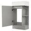 Meuble-lavabo 18,6 po avec lavabo, meuble-lavabo avec tablette à deux niveaux, orienté vers la gauche ou vers la droite-104923161